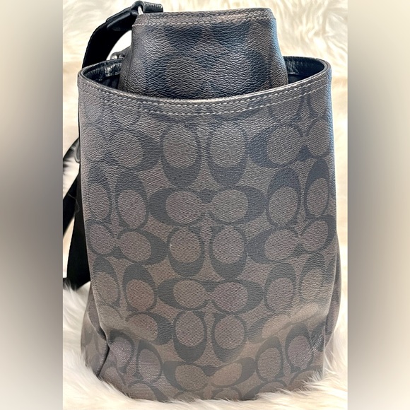 Coach Signature Coated Canvas Baby Bag-Brown/Black-MSRP $450 - Picture 5 of 16